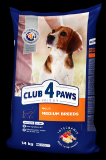 Club 4 Paws Hrana uscata caini de talie medie, 14kg