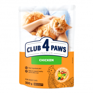 Club 4 Paws Premium Hrana uscata pisici adulte, cu Pui 0,3kg