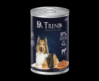 Dr. Trend Conserva pentru caini adulti, cu vitel in sos 10x400g