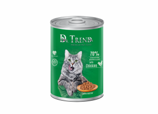 Dr. Trend Conserva pisici - cu pui in sos 10x400g