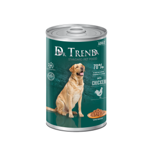 Dr.Trend Conserve caini adulti, carne de pui, 8x1250g