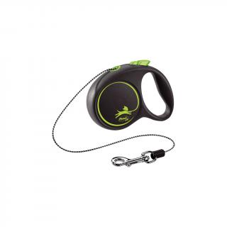 Flexi Black Design, XS Cord,  lesa retractabila, 3m, verde