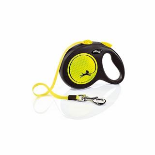 Flexi New Neon, XS Cord,  lesa retractabila, 3m, galben reflectorizant