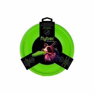 Flyber, disc antrenament caini, frisbee, 22 cm, verde