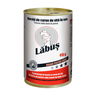 Labus, Conserva hrana umeda, caini, vita, 415g
