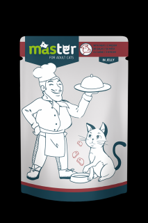 Master Hrana umeda pisici - cu carne, 24x80g
