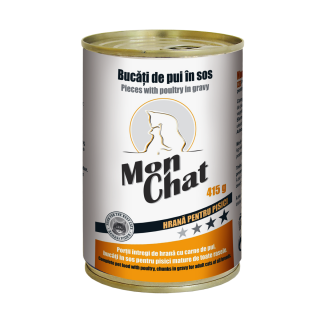 Mon Chat, Conserva Hrana umeda pisici, pui, 415g
