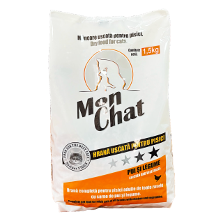Mon Chat, Hrana uscata, pisici, pui, 1.5kg