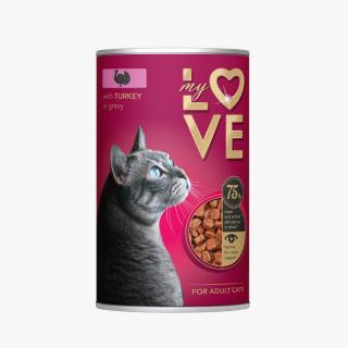 My Love, Conserva pentru pisici,  Curcan in sos, 415g