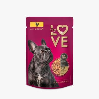 My Love, Hrana umeda pentru caini, cu pui, 24x100g