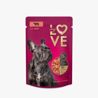 My Love, Hrana umeda pentru caini, vita, 24x100g