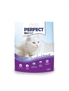 Perfect Silicat, asternut igienic pentru pisici, lavanda 7.6l