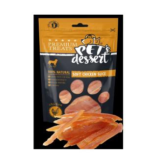 Pet s Desert, Recompense pentru caini, Dog Soft Chicken Slice LSC-02, 80g