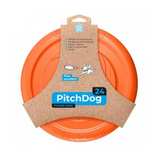 PitchDog 24, disc de joc pentru caini (frisbee), 24cm, portocaliu