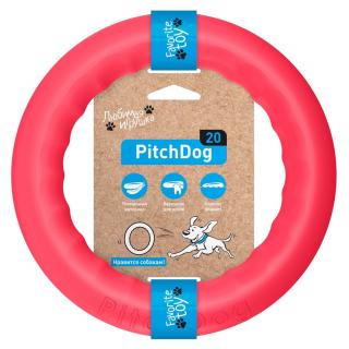 PitchDog, Jucarie Inel pentru caini, roz, 20cm