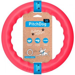 PitchDog, Jucarie Inel pentru caini, roz, 28 cm