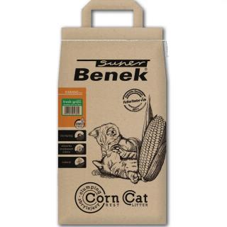 Super Benek Corn, Asternut igienic pentru pisici, Iarba proaspata, 7l