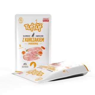 Tuf Tuf, Hrana umeda pentru caini, pui cu morcov, 300g