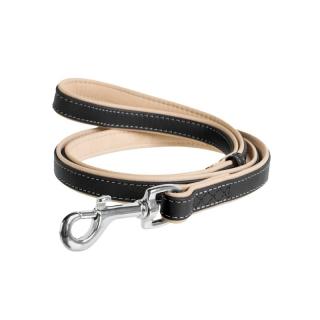 Waudog Soft, S, Lesa caini, din piele, latime: 13mm, lungime: 122cm,negru