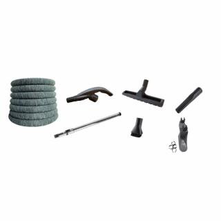 Kit furtun retractabil cu husa de protectie si accesorii standard Flexin 32 mm