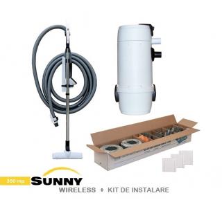 Pachet 350 mp Aspirator Sunny cu Kit de accesorii wireless si Kit de instalare