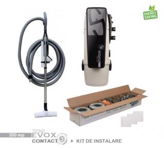 Pachet 350 mp Aspirator Tecno Evox cu Kit de accesorii standard si Kit de instalare