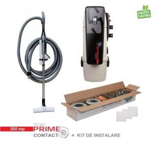 Pachet 350 mp Aspirator Tecno Prime cu Kit de accesorii standard si Kit de instalare