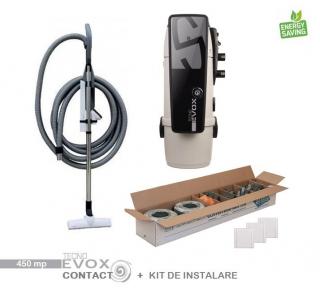 Pachet 450 mp Aspirator Tecno Evox cu Kit de accesorii standard si Kit de instalare