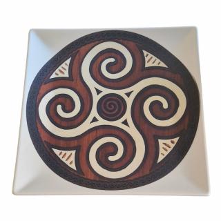 Farfurie desert motiv traditional    Cucuteni