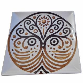 Farfurie desert motiv traditional    Pomul vietii