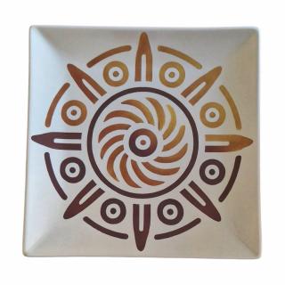 Farfurie desert motiv traditional    Roata