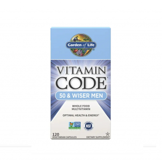 50  Wiser Men Vitamin Code Whole Food Multivitamin 120 Capsule - Garden of Life