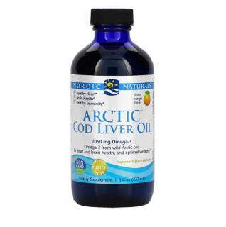 Arctic Cod Liver Oil 237ml Orange - Nordic Naturals