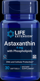 Astaxanthin 4mg with Phospholipids 30 caps - Life Extension