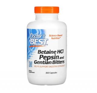 Betaine HCL Pepsin and Gentian Bitters 360 Capsule - Doctor s Best
