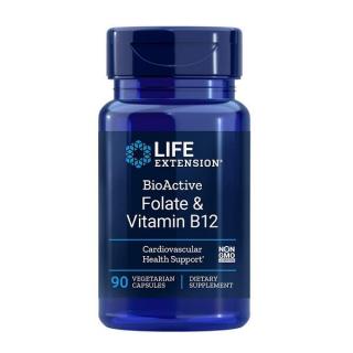 BioActive Folate  Vitamin B12 - 90cps Life Extension