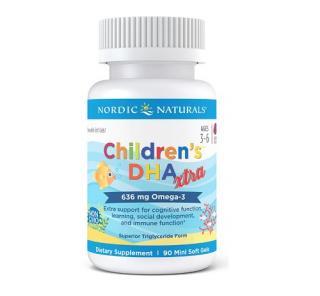 Children s DHA Xtra 636mg Berry Punch 3-6 ani 90 softgels - Nordic Naturals
