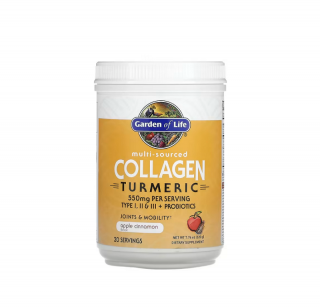 Collagen Turmeric Multi-Sourced Apple Cinnamon 220g - Garden of Life