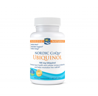 CoQ10 Ubiquinol 100mg 60 Soft Gels - Nordic Naturals