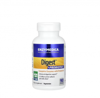 Digest +Probiotics 90 Capsule - Enzymedica