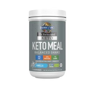 Dr. Formulated Keto Meal Balanced Shake Vanilla Powder 672g - Garden Of Life