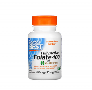 Fully Active Folate 400 with Quatrefolic 400mcg 90 Capsule - Doctor s Best