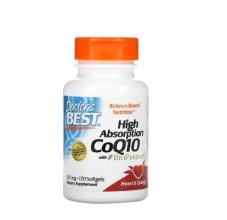 High Absorption CoQ10 with BioPerine 100mg 120Softgels - Doctor s Best