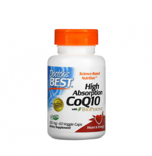 High Absorption CoQ10 with BioPerine 200mg 60 Capsule - Doctor s Best