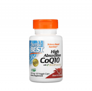 High Absorption CoQ10 with BioPerine 400mg 60 Capsule - Doctor s Best