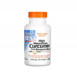 High Absorption Curcumin 1000mg 120 Tablete - Doctor s Best