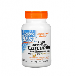 High Absorption Curcumin 500mg 120 Capsule - Doctor s Best