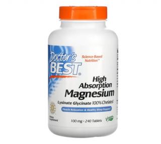 High Absorption Magnesium 100mg 240Tablete - Doctor s Best