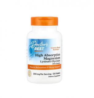 High Absorption Magnesium 200mg 120Tablete - Doctor s Best