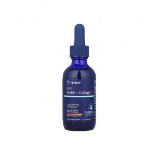 Ionic Biotin + Collagen  Strawberry Mango 75000 mcg, 59 ml - Trace Minerals